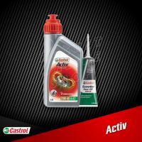 ราคา น้ำมันเครื่อง Castrol Activ Scooter 0.8L. พร้อมน้ำมันเฟืองท้าย 120ml. น้ำมันธรรมดา สำหรับรถสายพาน (19128247750)