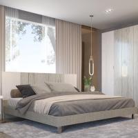 ราคา SB Design Square เตียงนอน 6 ฟุต รุ่น Ezra-A สีน้ำตาล (200x208x100 ซม.) แบรนด์ SB FURNITURE (11266420202)