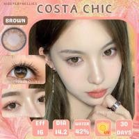 ราคา คอนแทคเลนส์✨ขนาดมินิ✨Brown✨Costa Chic (Luxzylens) (3597292706)