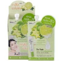 ราคา (ยกกล่อง/6ซอง) Nami I'm Fresh Natural AHA Peeling gel 7ml นามิ แอม เฟรช เนเชอรัล เอเอชเอ พีลลิ่ง เจลมะเฟือง แต้มสิว (4915883296)