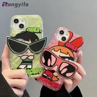 ราคา น่ารัก Powerpuff Girls เคสสำหรับ Vivo Y36 5G Y77 5G T1 Y75 Y55 5G Y76S Y74S Y76 Y73S 5G Y55S 2021 Y70S Y70T Y51S Y50T Y52S Y31S เคสโทรศัพท์พร้อมที่วางโทรศัพท์ลายการ์ตูนสุดเท่ Soft TPU ถุงลมนิรภัยเคสฝา