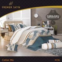 ราคา PREMIER SATIN ชุดผ้าปูที่นอน พิมพ์ลาย Graphic P176 #ซาติน ชุดเครื่องนอน ผ้าปู ผ้าปูเตียง ผ้านวม ผ้าห่ม กราฟิก (1730317220)