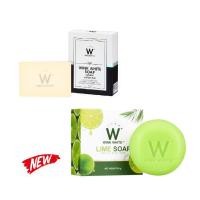 ราคา ✅ของแท้ ส่งไว (พร้อมส่ง)ก้อนขาว ก้อนเขียว Wink white สบู่วิ้งไวท์ สบู่วิงค์ไวท์ wink white soap w LIME Soap (1256411891)