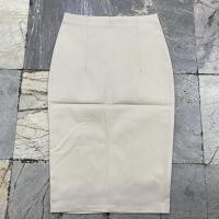 ราคา กระโปรงทรงดินสอสีครีมยาว26นิ้ว ผ้าดับเบิ้ลทวิล (1688940984)