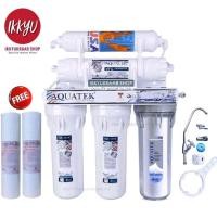 ราคา AQUATEK UF เครื่องกรองน้ำดื่ม 5 ขั้นตอน แถมฟรี ไส้กรอง PP Aquatek 1 Micron 2 ชิ้น. #UF (83085024)