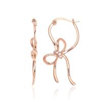ราคา Jewelry Buffet ต่างหู ต่างหูรูปโบว์ ต่างหูแฟชั่น ประดับ CZ ชุบโรสโกลด์ (3677368393)