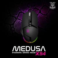 ราคา NUBWO MEDUSA X54 เมาส์เกมมิ่งมาโคร คลิกได้ 20 ล้านครั้ง มีไฟ RGB 10000DPI (3945073585)