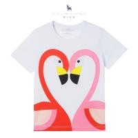 ราคา Stella McCartney Kids(สเตลล่าแม็คคาร์ทนีย์คิส) 【สเตลล่าแม็คคาร์ทนีย์คิส Stella McCartney Kids】 เสื้อยืดแขนสั้น สำหรับเด็กผู้หญิง Girls short sleeves T shirt with Flamingo print (4083893538)