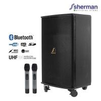 ราคา SHERMAN APS115+ ลำโพงอเนกประสงค์ ขนาด 15 นิ้ว พร้อมไมค์ลอยไร้สาย (Bluetooth) (7281163455)
