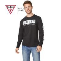 ราคา GUESS เสื้อยืดแขนยาวผู้ชาย รุ่น X0BP15R0062 GREG LOGO PULLOVER สีดำ (9056492997)