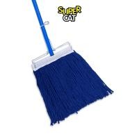 ราคา SUPERCAT ไม้ม็อบถูพื้นหัวเหล็กหนีบ ไม้ถูพื้น ด้ามเหล็กกันสนิม ขนาด 10 นิ้ว 300 กรัม (599430441)