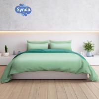 ราคา [ส่งฟรี] Synda ชุดเซ็ทผ้าปูที่นอน Cotton Satin 500 เส้นด้าย รุ่น PLENARY MINT (5947443589)