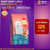 ราคา SmartHeart-CHICKEN & TUNA (ADULT) อาหารแมวโตอายุ1ปีขึ้นไป รสไก่และปลาทูน่า 1.20 KG. (7133490334)