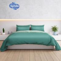 ราคา Synda ชุดเซทผ้าปูที่นอน Cotton Satin 500 เส้นด้าย รุ่น PLENARY GREEN (4847443941)