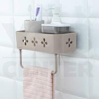 ราคา ชั้นวางของ ชั้นวางของพลาสติก ชั้นวางของอเนกประสงค์ แบบติดผนัง รุ่น C244-BG (2134410378)