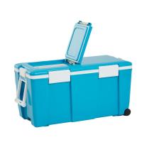 ราคา (ลด 130 บาท ใช้โค้ด GGDSAL) EVEREST AG550 สีฟ้ากระติกน้ำแข็ง ถังแช่อเนกประสงค์พร้อมล้อลาก ขนาด 55 ลิตร รุ่น AG (937773616)