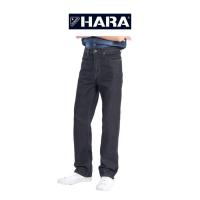 ราคา [ส่งฟรี] Hara ฮาร่า ของแท้ Original Regular Fit กางเกงยีนส์ผู้ชาย ทรงกระบอกขาตรง สีดำ ใส่สบาย สีไม่ตก รุ่นHMR1-900102 (7863785410)