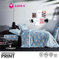 ราคา LOTUS ชุดผ้าปู 5ฟุต+ผ้านวม ลายLI 062 รุ่น Impression Print ส่งฟรี (1578129620)