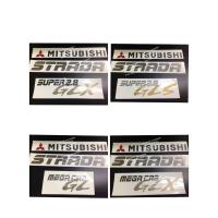 ราคา สติ๊กเกอร์ดั้งเดิมติดท้ายรถ MITSUBISHI STRADA คำว่า MITSUBISHI STRADA MEGA CAG GL MEGA CAB GLX SUPER2.8 GLX GLS sticker (7856912175)