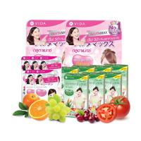 ราคา [แพค 3 สุดคุ้ม] (VIDA ) Glutamax 30 cap 2 sachets x FiberMix 4 sachets 7 pack x Vida Q10 12 tablets 5 sachets (4820948722)