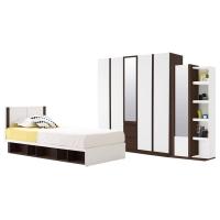 ราคา SB Design Square ชุดห้องนอน ขนาด 3.5 ฟุต รุ่น Patinal สีขาว & ตู้บานเปิด 200 ซม. แบรนด์ KONCEPT FURNITURE (12543616862)