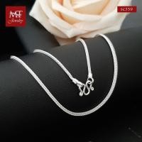 ราคา MT สร้อยคอเงินแท้ ลายสี่เสา ลายเบ็นซ์ หนา 1.3 มม. , 2 มม. ยาว 14, 16, 18, 20, 22, 24, 26, 28 นิ้ว 925 Sterling Silver Chain (sc359) MT Jewelry มณีธารา (1030568148)