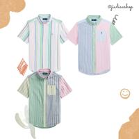 ราคา ลด 130.- ใช้โค้ด JIEWJUN /Ralph Lauren Striped Seersucker Short-Sleeve Shirt (boy size) สินค้าแท้ ใหม่ ป้ายห้อย (9286279275)