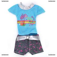 ราคา 2 ชิ้น / เซต ขายดี ชุดแฟชั่น เสื้อ กางเกง กระโปรง สําหรับตุ๊กตาบาร์บี้ (170318710)