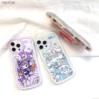 ราคา 【ฟรี ที่วางโทรศัพท์】VIVO Y50 Y30 Y30i Y21 Y21S Y21A Y33S Y33T Y31 Y51 Y51A Y53S Y20 Y20i Y20S G Y12S Y12A Y22 Y22S Y53 2021 2020 เคสวีโว่ สำหรับ Soft TPU Clear Case การ์ตูน Melody Kuromi เคส เคสโทรศัพ