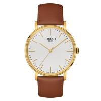 ราคา Tissot Everytime Quartz ทิสโซต์ เอฟวรี่ไทม์ สีน้ำตาล ทอง T1094103603100 นาฬิกาผู้ชาย (9701737532)