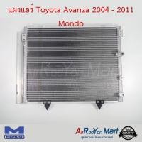 ราคา แผงแอร์ Toyota Avanza 2004 - 2011 Mondo โตโยต้า อแวนซ่า #แผงคอนเดนเซอร์ #รังผึ้งแอร์ #คอยล์ร้อน (6712974684)