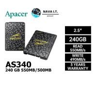 ราคา APACER 240 GB SSD (เอสเอสดี) AS340 PANTHER 550MB/500MB รับประกัน 3 ปี โดย S-TREK (1485070381)