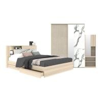 ราคา SB Design Square ชุดห้องนอน ขนาด 6 ฟุต รุ่น Spazz สีโอ๊ค (194 X 215 X 90 ซม) แบรนด์ SB FURNITURE (12540912217)