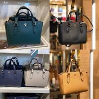 ราคา Tory Burch Emerson Mini Top Zip Tote Saffiano Leather Cross Body Bag มีหลายสีนะคะ (4440302797)