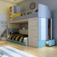 ราคา [กทม. 3-5 วัน ส่ง] SB Design Square เตียงเด็ก 2 ชั้น รุ่น Kidzio ขวา แบรนด์ SB FURNITURE (9860499599)