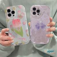 ราคา เคสโทรศัพท์มือถือแบบนิ่ม ลายภาพวาดสีน้ํามัน รูปดอกทิวลิป ผีเสื้อ พร้อมที่ตั้งวาง สําหรับ VIVO Y16 Y35 Y36 Y22 Y20s Y15s Y02 Y21 Y12s Y15 Y22s Y12i Y02s Y17 Y12 Y21s Y20 Y30 Y11 Y91 C V25E (22648228326
