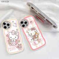 ราคา 【ฟรี ที่วางโทรศัพท์】VIVO Y50 Y30 Y30i Y21 Y21S Y21A Y33S Y33T Y31 Y51 Y51A Y53S Y20 Y20i Y20S G Y12S Y12A Y22 Y22S Y53 2021 2020 เคสวีโว่ สำหรับ Soft TPU Clear Case การ์ตูน Cute Cat เคส เคสโทรศัพท์ เค
