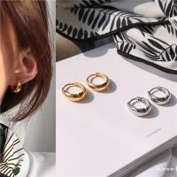 ราคา ต่างหูห่วงโลหะ ชุบทอง 14K ทรงกลม ขนาดเล็ก แบบเรียบง่าย (5249896733)