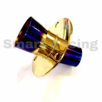 ราคา แป้นปลายท่อ Wave125 เวฟ125 ปลาย 3 รู แป้นปลายท่อปากแตร ไทเงิน ไทเททอง (1481292367)