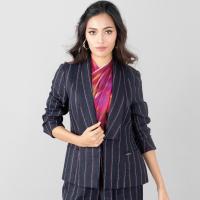 ราคา Guy Laroche Stripe Shape up Jacket แจ็คเก็ต กีลาโรช ใส่ทำงานลายริ้ว (GS2QNV) (4556155213)