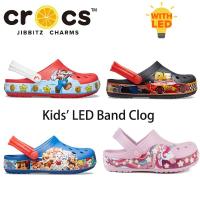 ราคา crocs แท้ รองเท้า crocs เด็ก รองเท้าแตะ CROCS led น้ําหนักเบา กันลื่น สําหรับเด็ก (18664750553)
