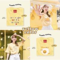ราคา [พร้อส่ง] เสื้อยืด เสื้อสีเหลือง เสื้อโอเวอร์ไซส์ เสื้อฟรีไซส์ (12713776585)