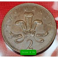 ราคา เหรียญต่างประเทศ อังกฤษ ปี 1985 - 1992 ชนิด 2 Pence ขนาด 25.9 มม. ผ่านใช้น่าสะสม (11131178266)