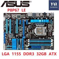 ราคา ASUS P8P67 LE สก์ท็อปเมนบอร์ด P67 ซ็อกเก็ต LGA 1155 DDR3 32GB ATX เมนบอร์ดที่ใช้เดิม (2747280389)