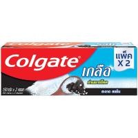ราคา LeeMart ยาสีฟัน คอลเกต ColGate Twin 150G+150G คอนเกต ชาโคลคู่ สูตร เกลือ แพคคู่ ชาโคล สีดำ ขนาด 150+150 กรัม (21574301474)