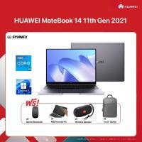 ราคา NOTEBOOK (โน้ตบุ๊ค) HUAWEI MATEBOOK 14 11th Gen แล็ปท็อป 2021 (SPACE GRAY) I5-1135G7/16 GB DDR4/SSD 512GB/14" 2K IPS/W11 (16466032898)
