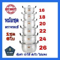 ราคา แท้100%หม้อชุด หม้อตราจระเข้ เบอร์16-26 (3818797424)
