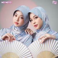 ราคา NUNUH NAMI (คลื่นนามิ) ผ้าคลุมผมฮีญาบมุสลิมแบบสวมสำเร็จ ทรงฟองน้ำตาราง (FN-N) (21493396425)