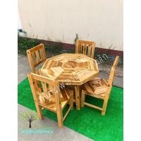 ราคา ชุดโต๊ะไม้สัก โต๊ะแมงมุมนั่งเล่นไม้สัก ขนาด 78*78*54 ซม. เก้าอี้ขนาด กว้าง 33 ยาว 33 สูง 70 ซม. (22533312102)