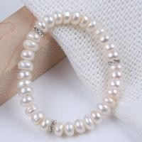 ราคา ไข่มุกแท้ สร้อยข้อมือ สีขาวธรรมชาติ ทรงซาลาเปา ขนาดมุก5-7มม ข้อมือยาว15-17cm (23334604474)